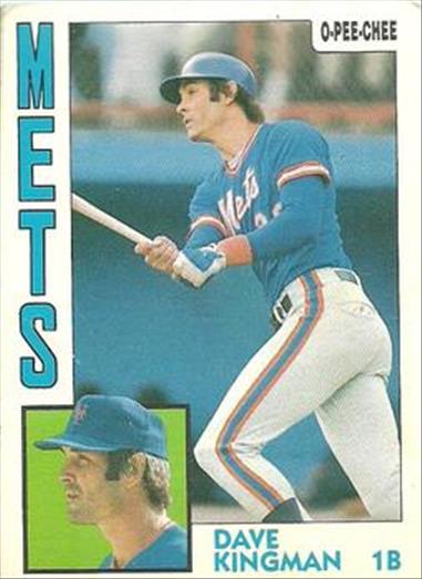 1984 O-Pee-Chee Baseball Cards 172     Dave Kingman
